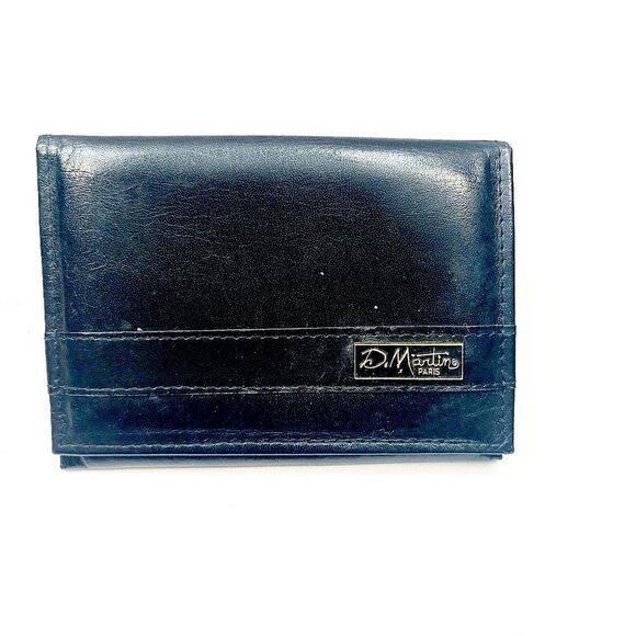 D. Martin Paris Leather Card Case Wallet - Picture 1 of 6
